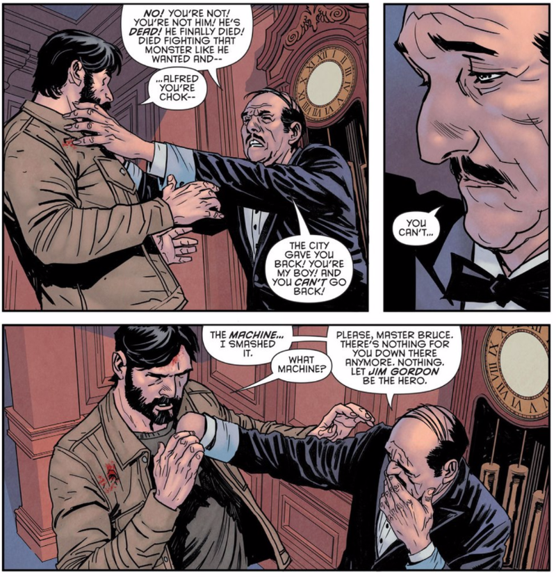 Is Alfred Pennyworth gonna have to choke a Bruce?!